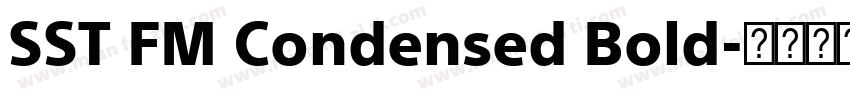 SST FM Condensed Bold字体转换